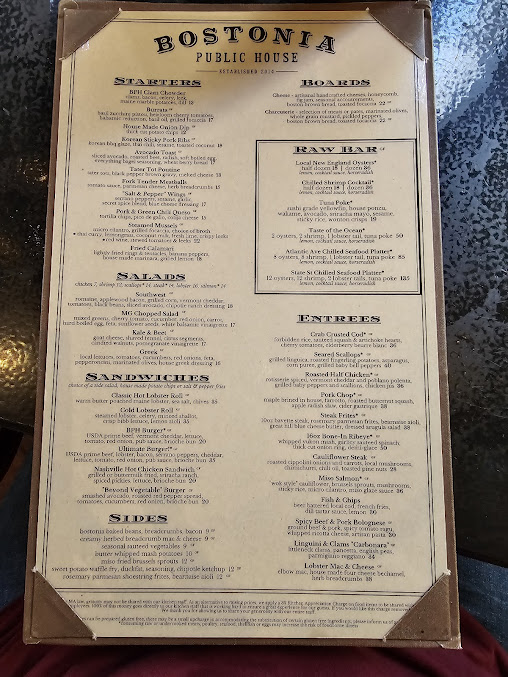 Menu Bostonia Public House - 9