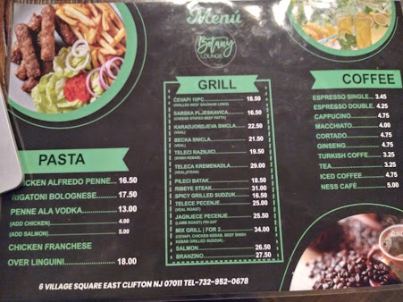 Menu Botany Lounge - 0