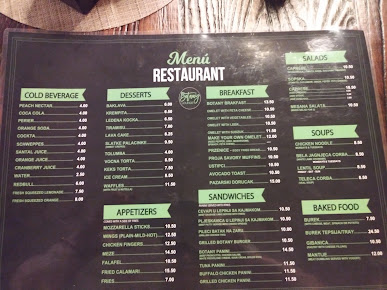 Menu Botany Lounge - 1