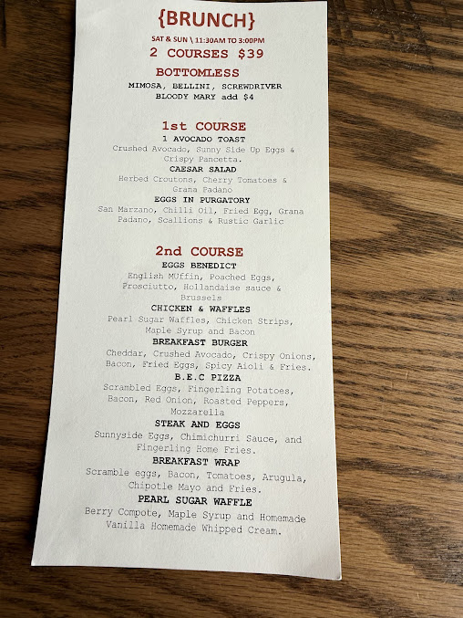 Menu Bottega Italian Kitchen Bar - 1
