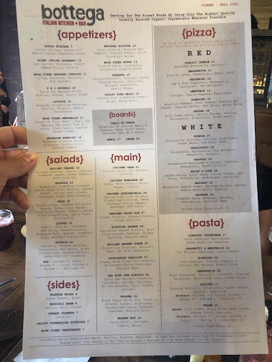 Menu Bottega Italian Kitchen Bar - 6