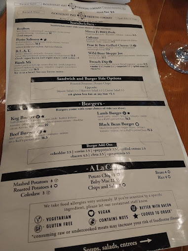 Menu Boundary Bay Brewery Bistro - 4