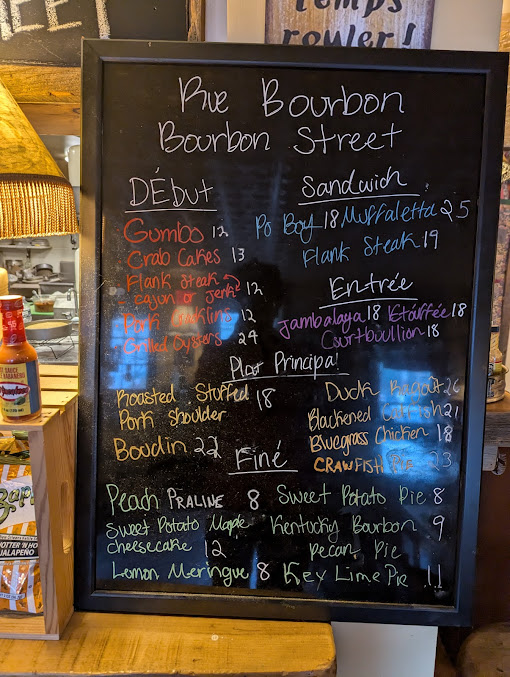 Menu Bourbon Street Llc - 2