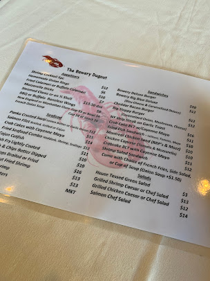 Menu Bowery Dugout - 1