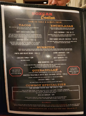 Menu Boxcar Cantina - 3
