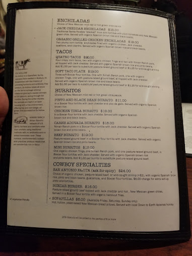 Menu Boxcar Cantina - 9