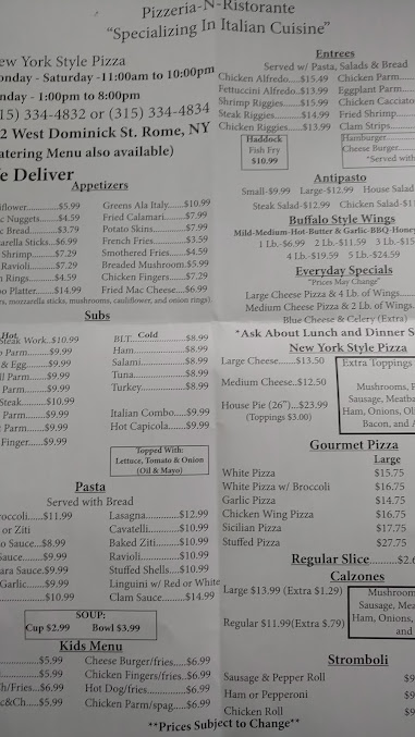 Menu Boyz From Italy - 5