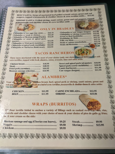 Menu Bradley Cafe Llc - 8