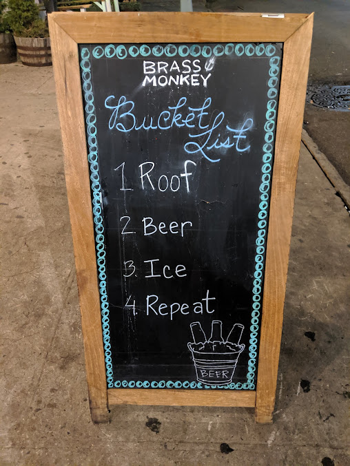 Menu Brass Monkey - 0