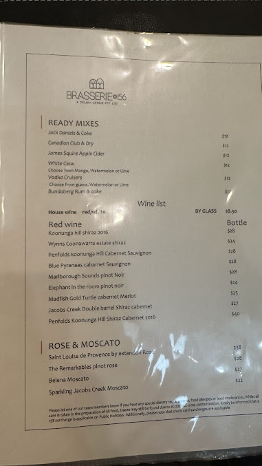 Menu Brasserie@156 - 1