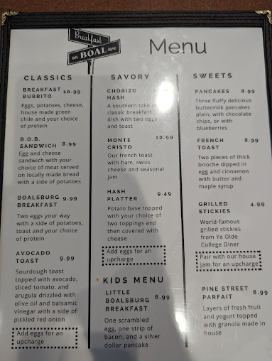 Menu Breakfast On Boal - 2