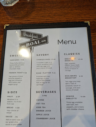 Menu Breakfast On Boal - 3