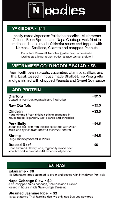 Menu Breaking Buns Food Cart - 1