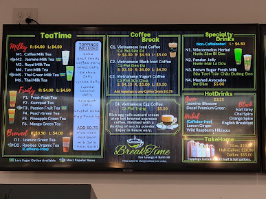 Menu Breaktime Tea Lounge Banh Mi - 8