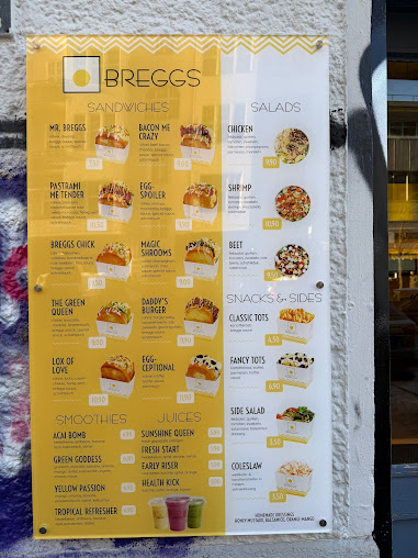 Menu Breggs - 1