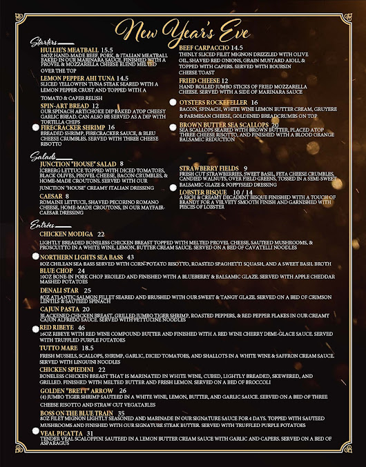 Menu Brett Hulls Junction House - 0