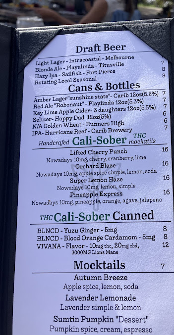 Menu Brevardian Riverfront - 1
