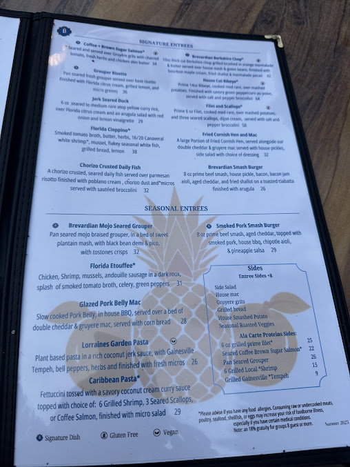 Menu Brevardian Riverfront - 6