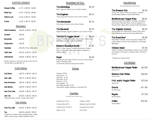 Menu Brewers Cafe - 2