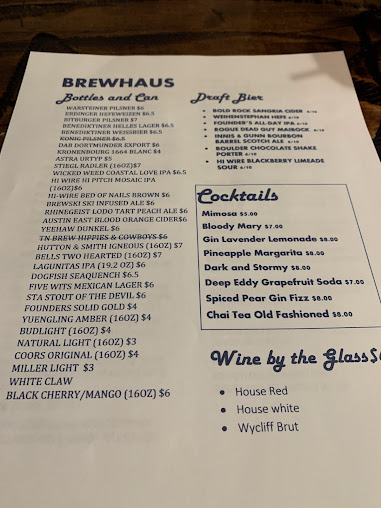 Menu Brewhaus - 2