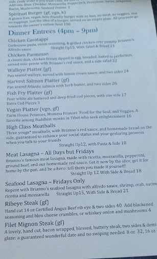 Menu Briannos Chart House Restaurant Events Center - 6