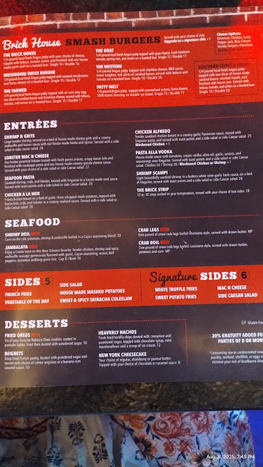Menu Brick House Gastropub - 0