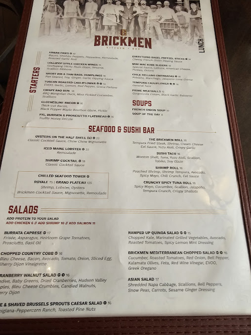 Menu Brickmen Kitchen + Bar - 1