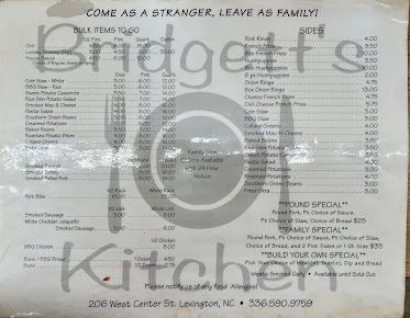 Menu Bridgetts Kitchen - 1