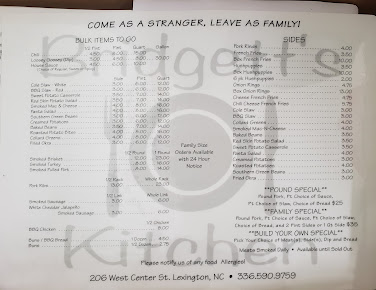 Menu Bridgetts Kitchen - 5