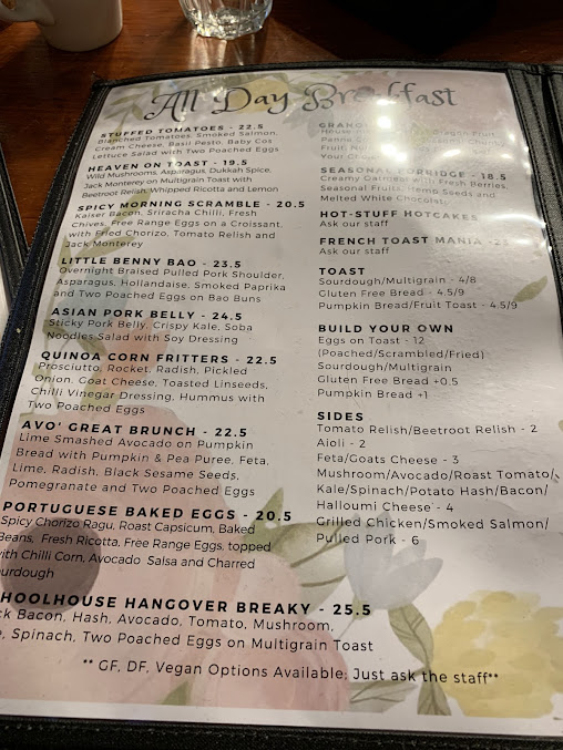 Menu Brighton Schoolhouse - 5