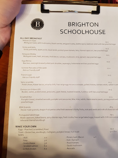 Menu Brighton Schoolhouse - 7