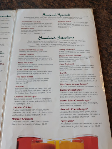 Menu Brigs Great Beginnings Restaurant - 5