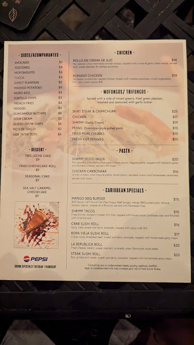 Menu Brisas Latín Cuisine - 4