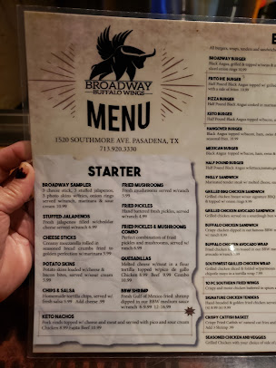 Menu Broadway Buffalo Wings - 9