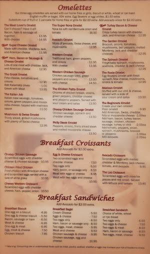 Menu Broadway Diner - 1
