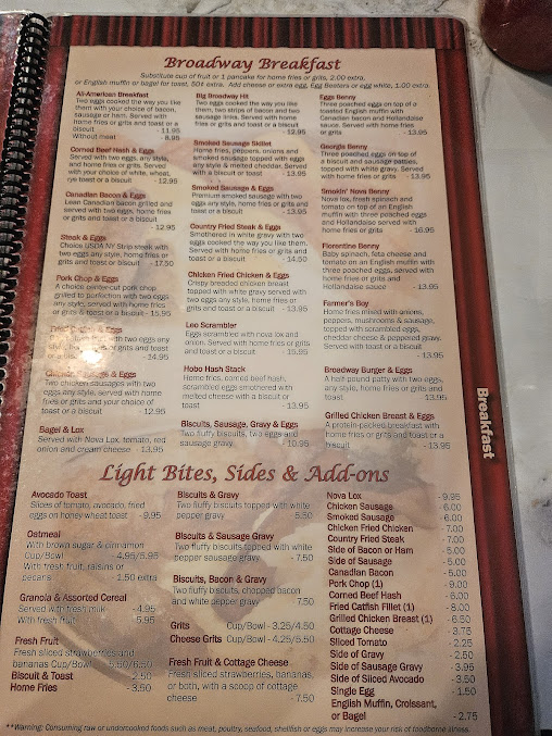 Menu Broadway Diner - 2