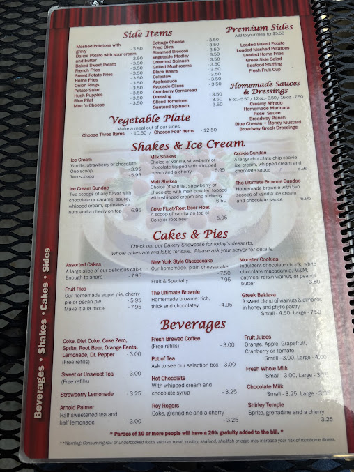 Menu Broadway Diner - 4