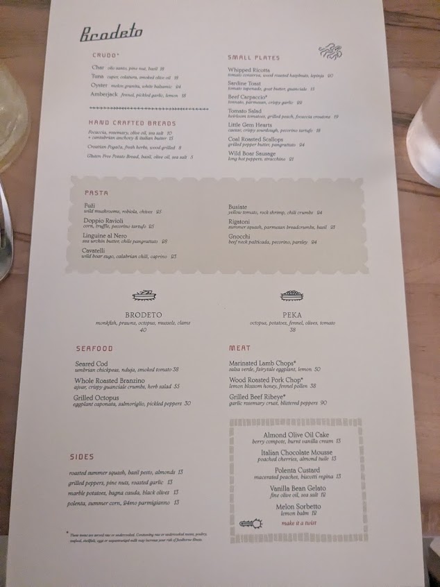Menu Brodeto - 1