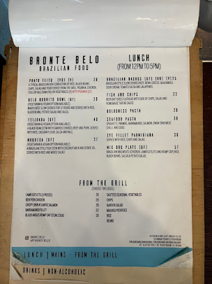 Menu Bronte Belo Bronte Beach - 4
