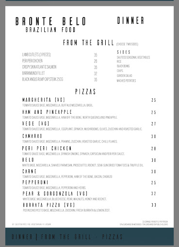 Menu Bronte Belo Bronte Beach - 6