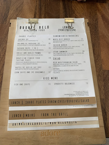 Menu Bronte Belo Bronte Beach - 8
