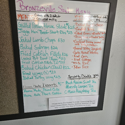 Menu Bronzeville Soul - 2