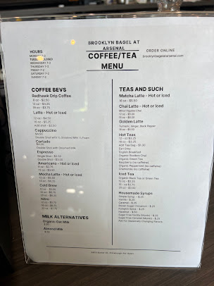 Menu Brooklyn Bagel At Arsenal - 1