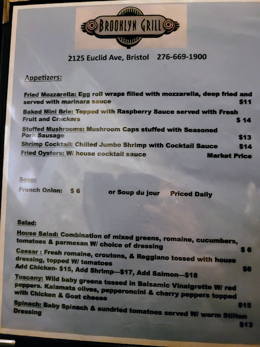 Menu Brooklyn Grill Cafe - 9
