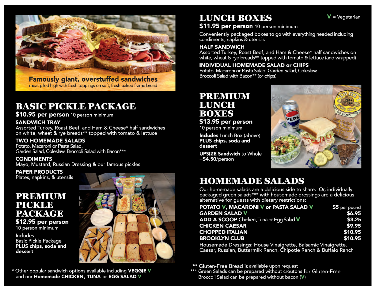 Menu Brooklyn Pickle Sandwich Shop - 0