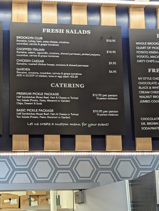Menu Brooklyn Pickle Sandwich Shop - 5