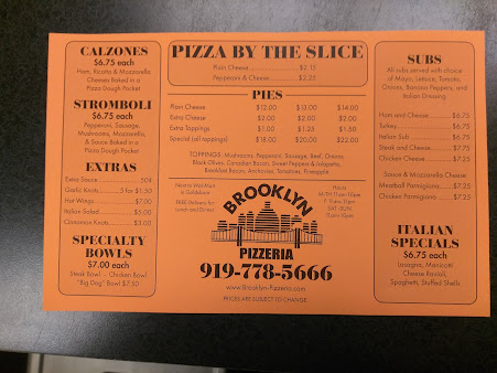 Menu Brooklyn Pizzeria - 3