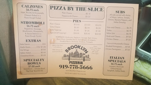 Menu Brooklyn Pizzeria - 4