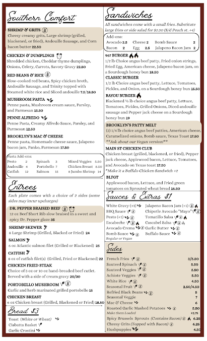 Menu Brooklyns Down South - 0