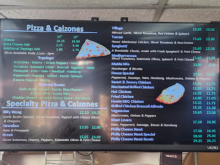 Menu Brookside Pizza Iii - 0